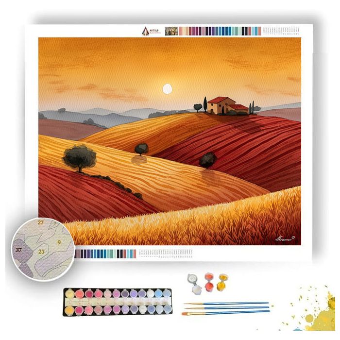 HARVEST HILLSIDE - Paint by Numbers Full Kit