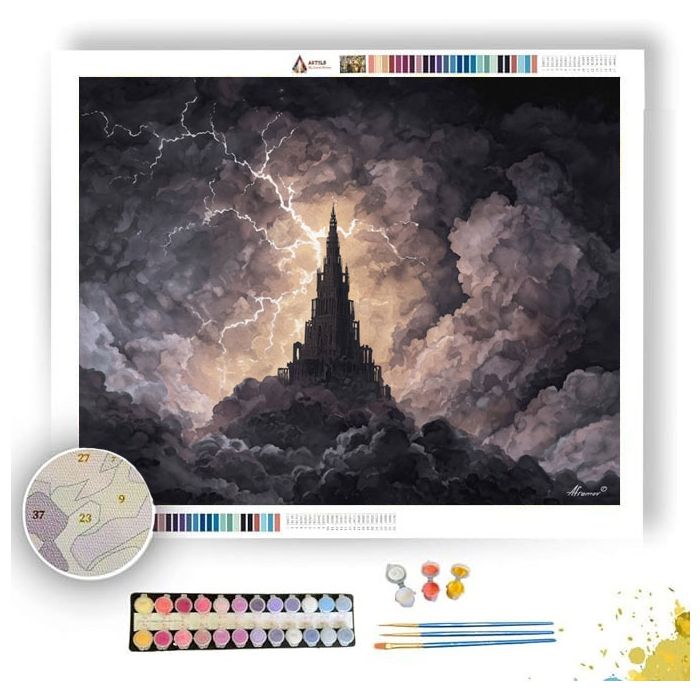 THE BLACK CATHEDRAL - Paint by Numbers Full Kit