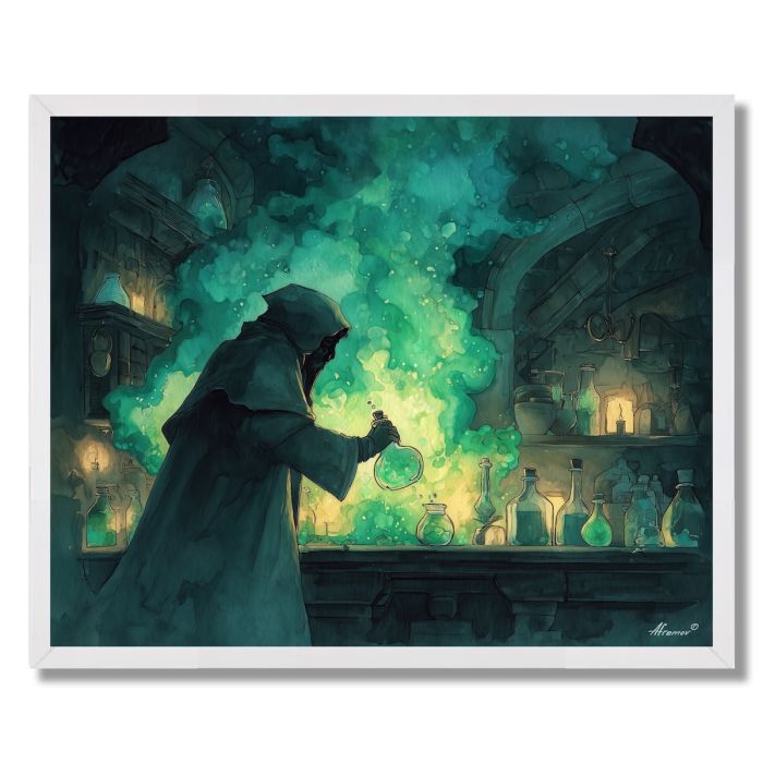 THE NIGHT ALCHEMIST - FRAMED