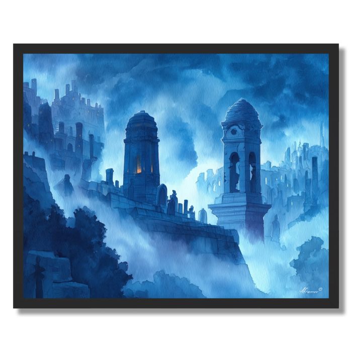 THE MISTY NECROPOLIS - FRAMED