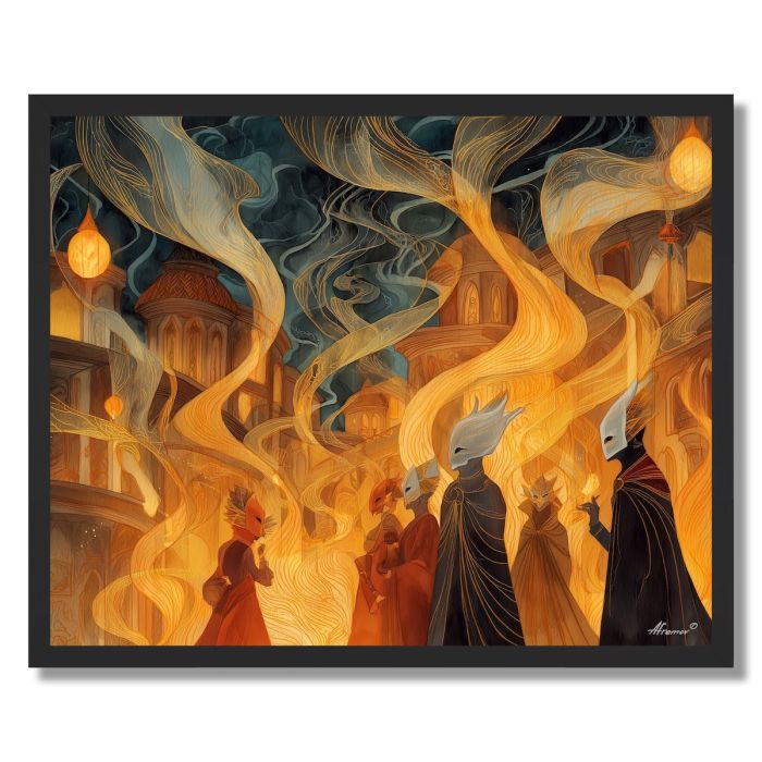 HAUNTED MASQUERADE - FRAMED