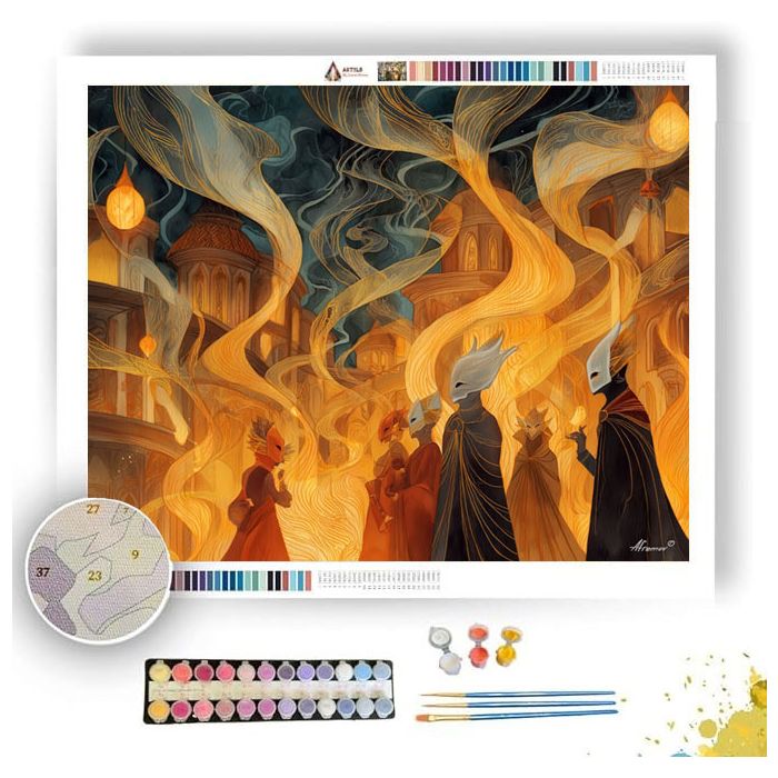 HAUNTED MASQUERADE - Paint by Numbers Full Kit