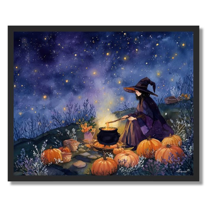 AUTUMN MIDNIGHT SPELL - FRAMED