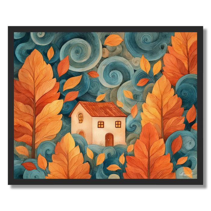 AUTUMN COTTAGE DREAM - FRAMED
