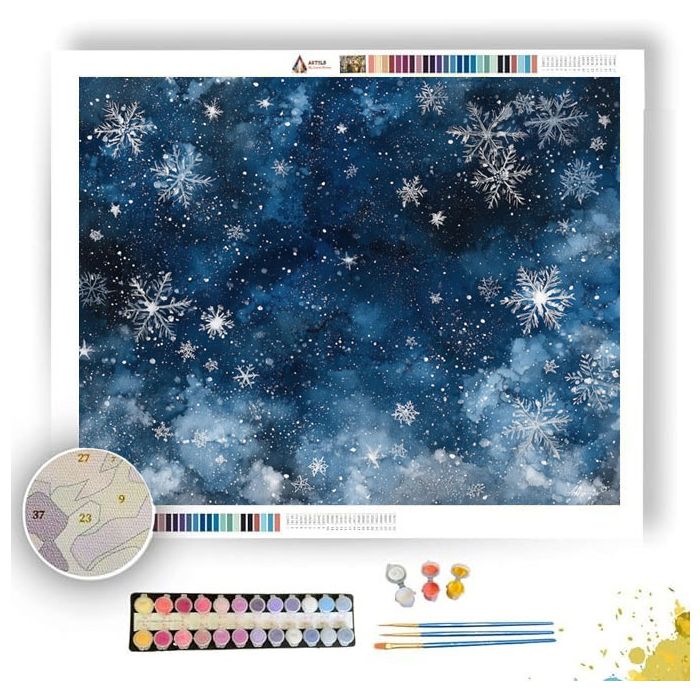 MIDNIGHT SNOWFALL - Paint by Numbers Full Kit