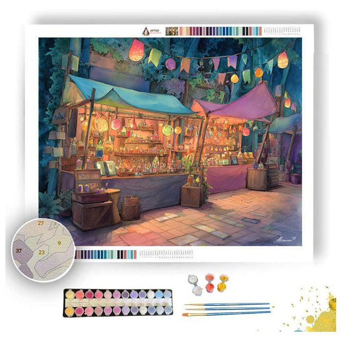 SHADOWED FAIRY MARKET - Paint by Numbers Full Kit