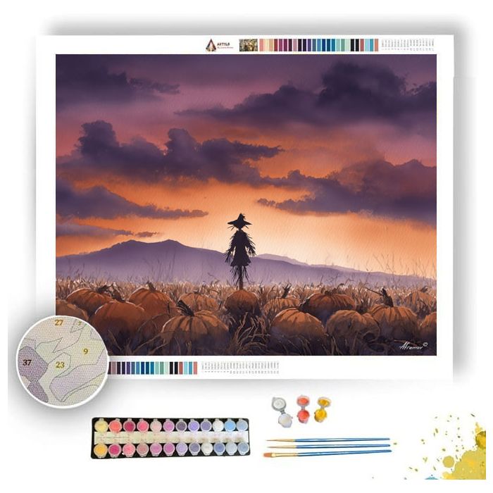 HAUNTED HARVEST FIELD - Paint by Numbers Full Kit