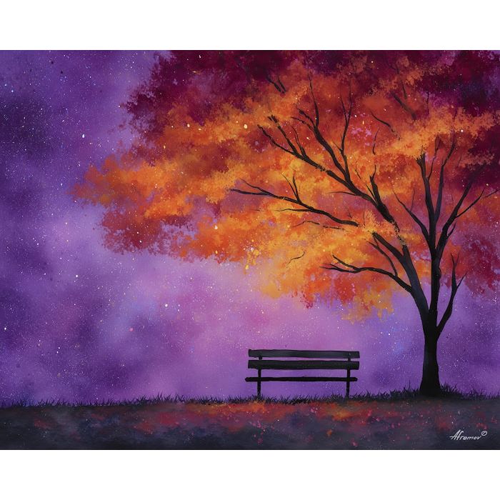 AUTUMN PARK BENCH