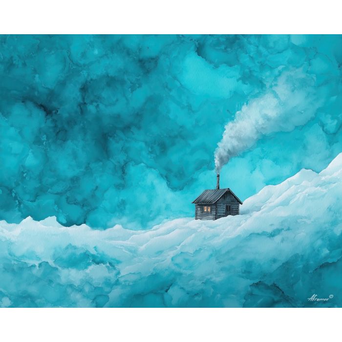 WINTER CABIN SERENITY