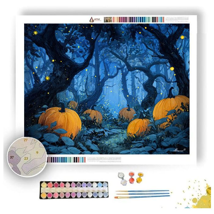 ENCHANTED PUMPKIN FOREST - Paint by Numbers Full Kit