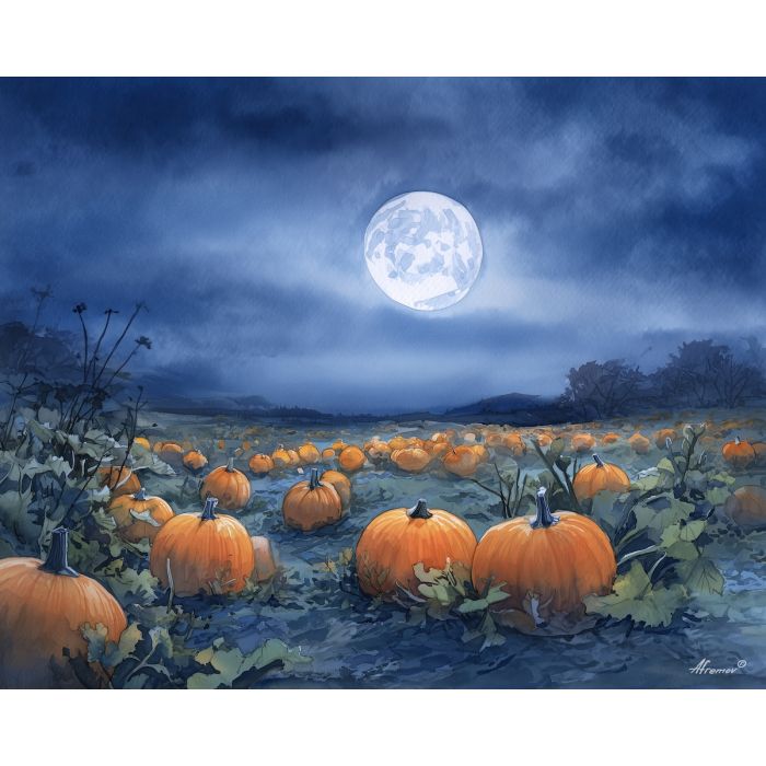 MOONLIT PUMPKIN FIELD