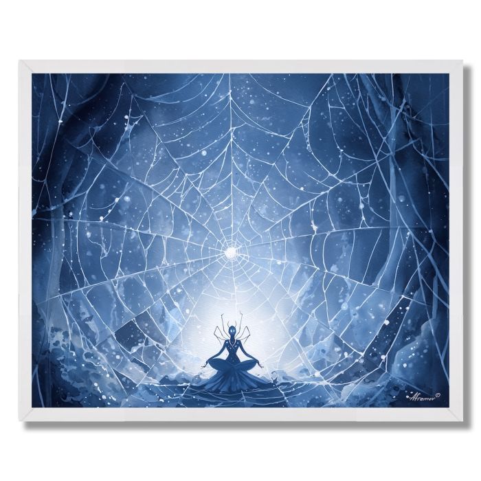 THE SPIDER QUEENS WEB - FRAMED
