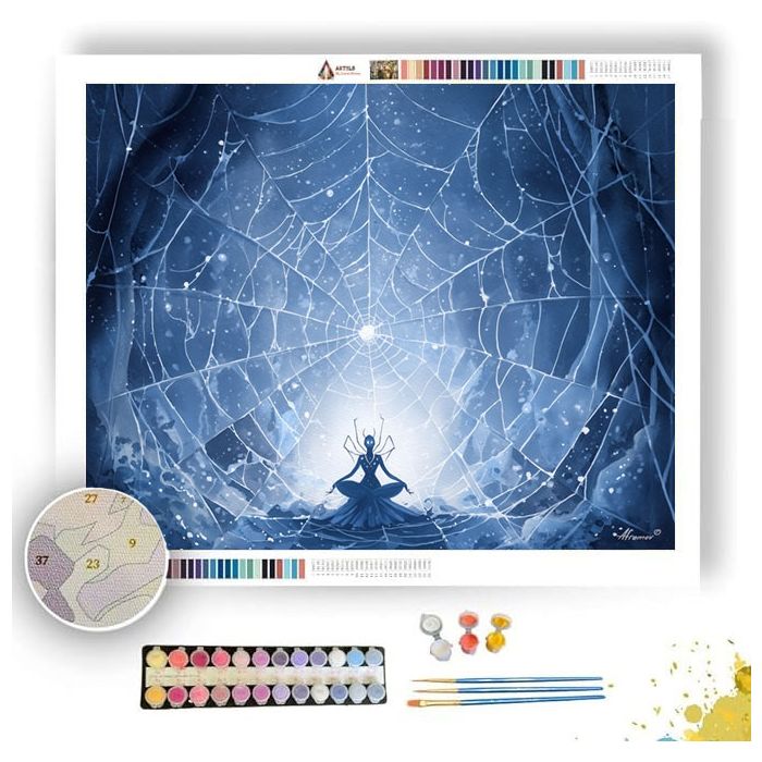 THE SPIDER QUEENS WEB - Paint by Numbers Full Kit