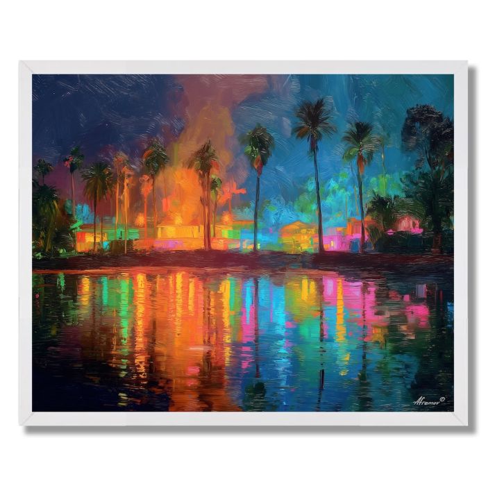 RIO RAIN REFLECTIONS - FRAMED