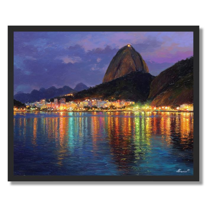 RIO SUGARLOAF EVENING - FRAMED