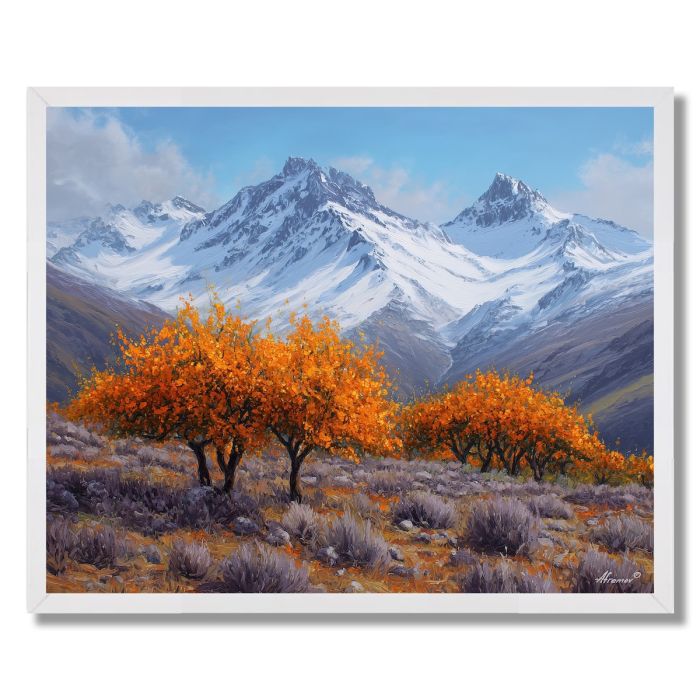 CHILEAN AUTUMN RIDGE - FRAMED