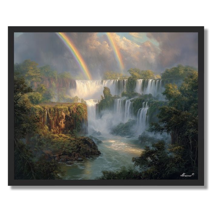 IGUAZU FALLS SUNRISE - FRAMED