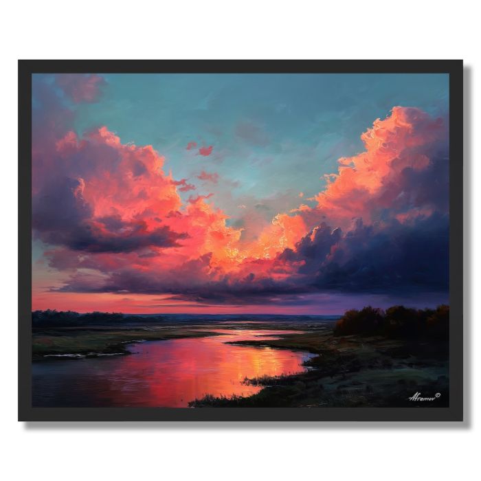 AMAZON EVENING LIGHT - FRAMED