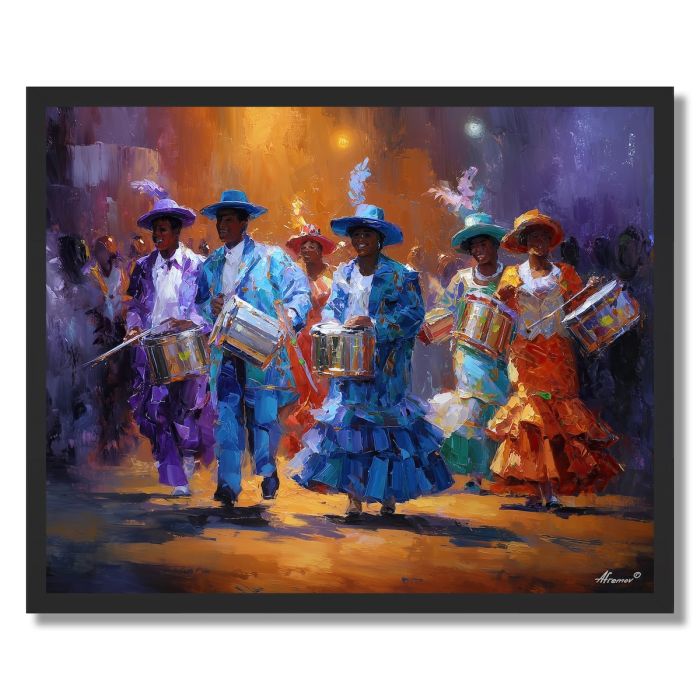 BRAZILIAN STREET CARNIVAL - FRAMED