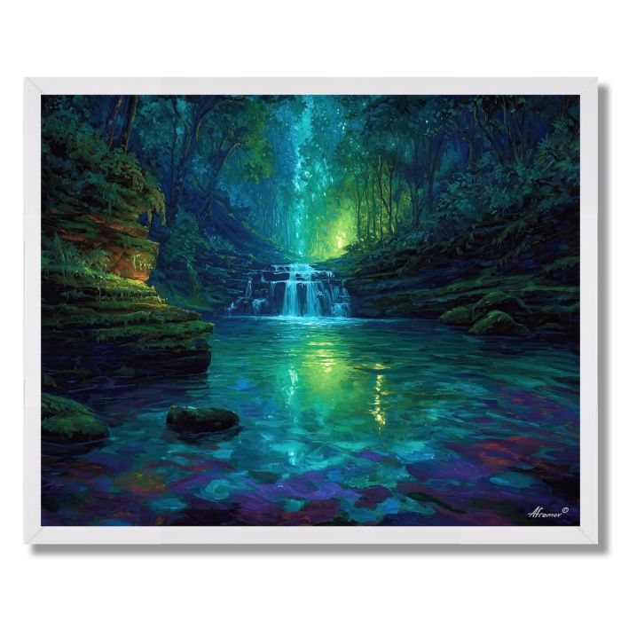 VENEZUELA RAINBOW FALLS - FRAMED