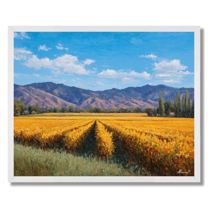 CHILEAN VINEYARD GLOW - FRAMED