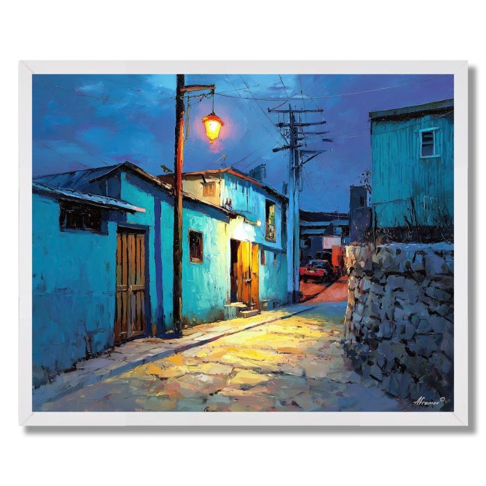 CHILEAN HILL VILLAGE - FRAMED