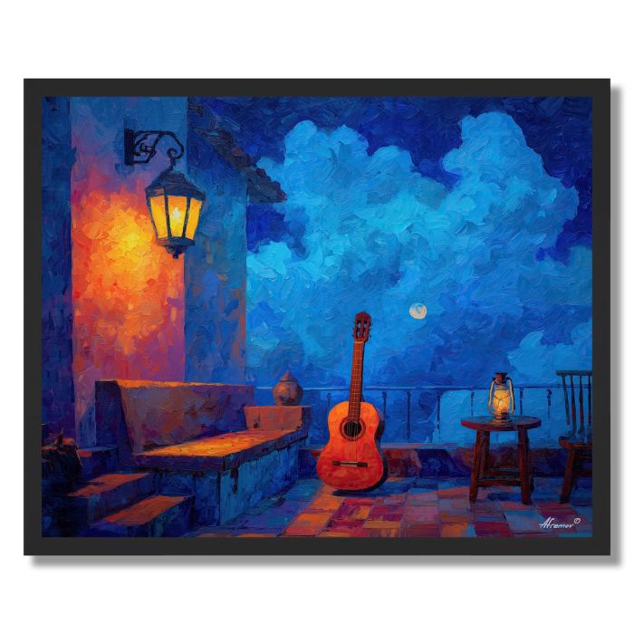 COLOMBIAN EVENING MUSIC - FRAMED
