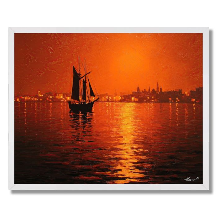 CARTAGENA EVENING SEA - FRAMED