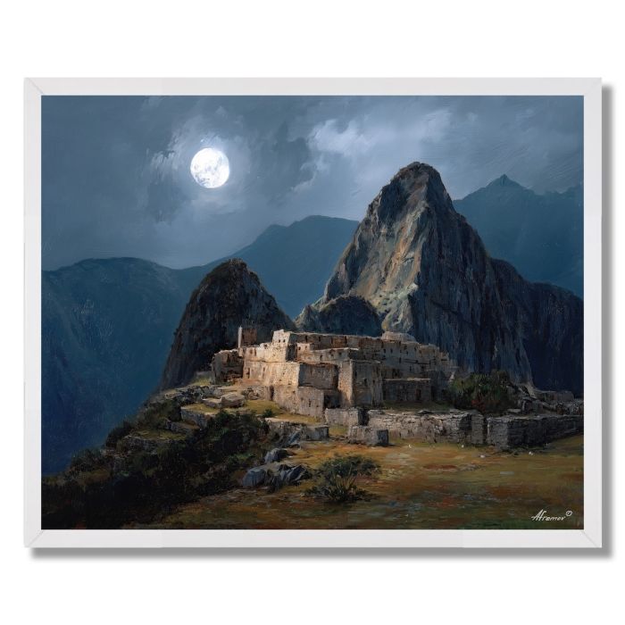 MACHU PICCHU MOON - FRAMED