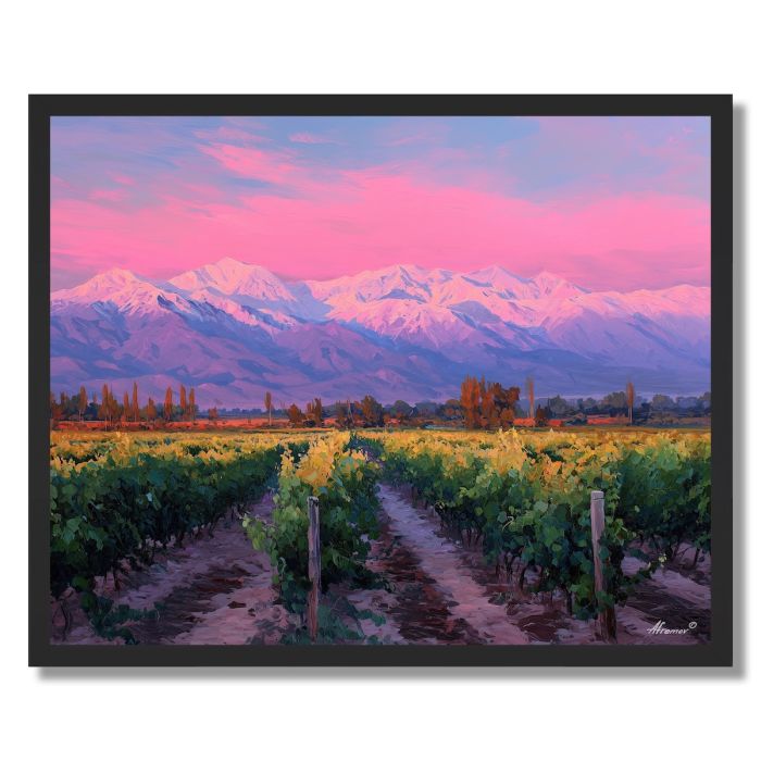 MENDOZA GRAPE LIGHT - FRAMED
