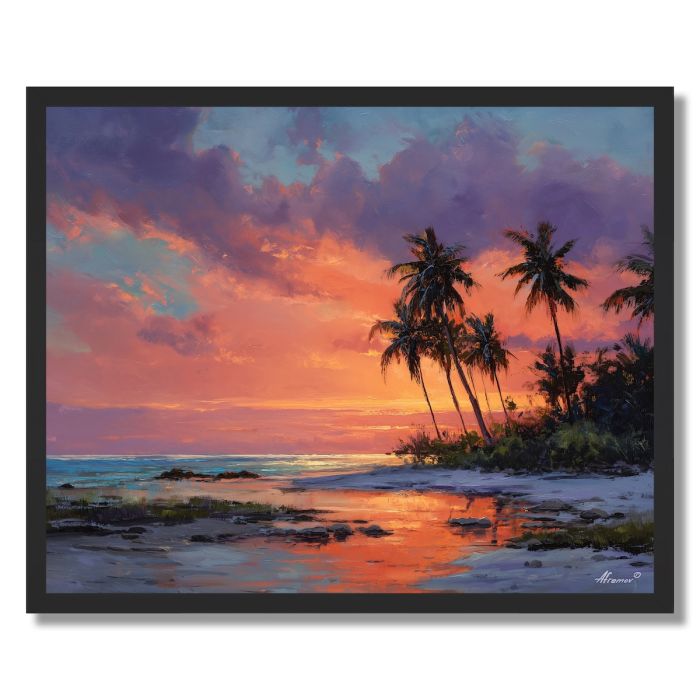 TANZANIA COAST TWILIGHT - FRAMED
