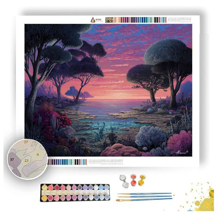 MADAGASCAR LIGHT FIELD - Paint by Numbers Full Kit