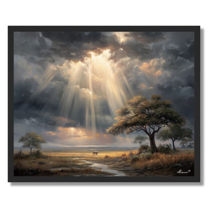 SAVANNA STORM LIGHT - FRAMED