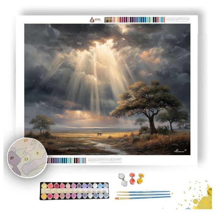 SAVANNA STORM LIGHT - Paint by Numbers Full Kit