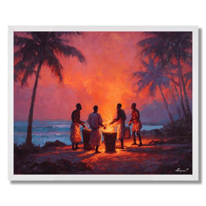 GHANA BEACH SONG - FRAMED