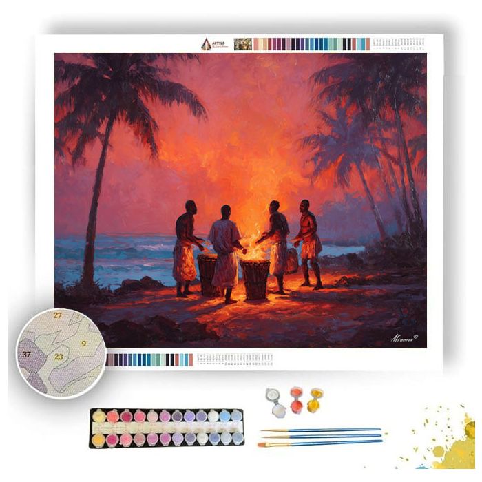 GHANA BEACH SONG - Paint by Numbers Full Kit