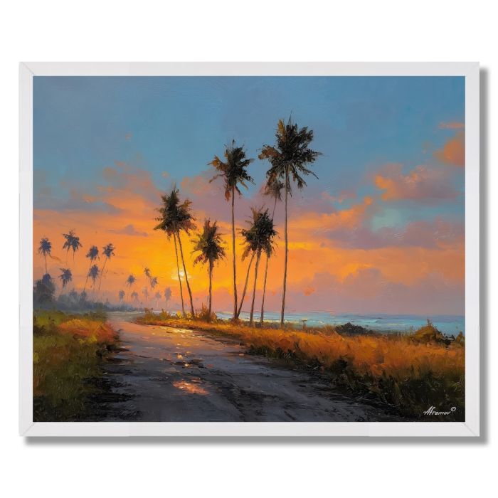 GHANA COAST ROAD - FRAMED