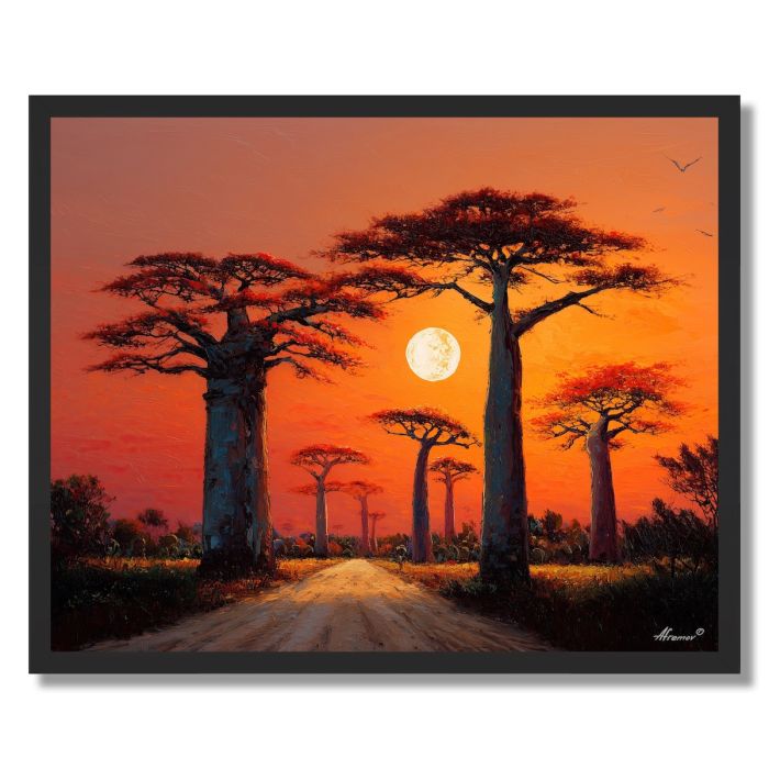 MADAGASCAR TREE SKY - FRAMED