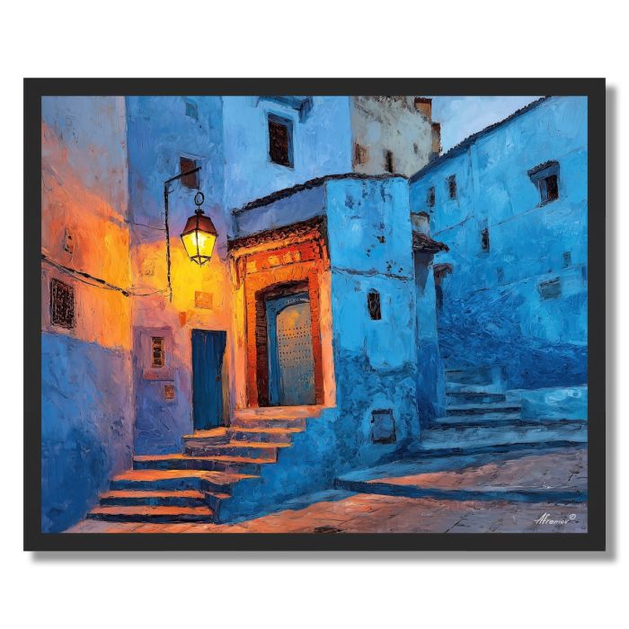 MOROCCAN STREET LIGHT - FRAMED
