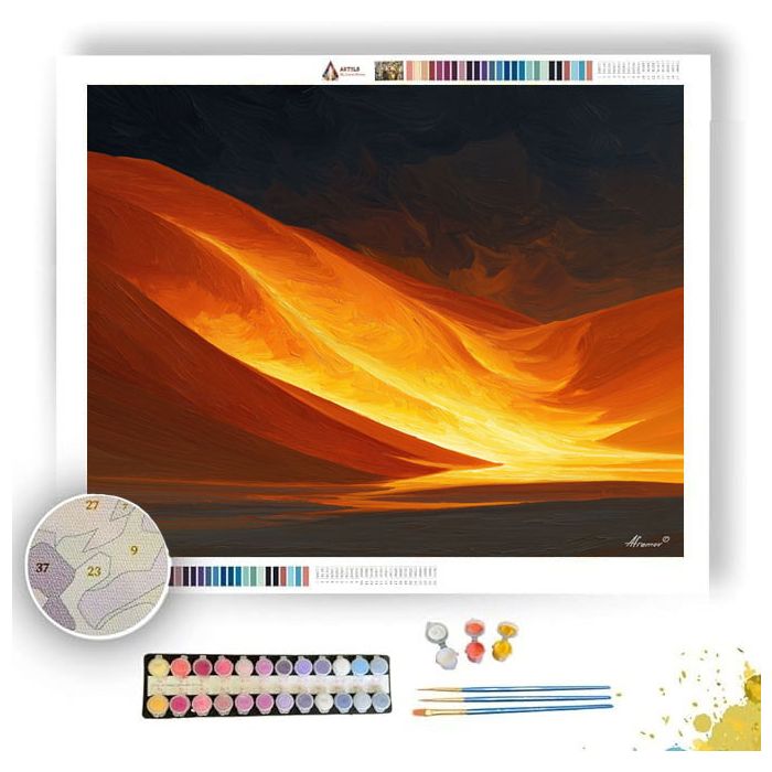 SAHARA DUNE FIRE - Paint by Numbers Full Kit
