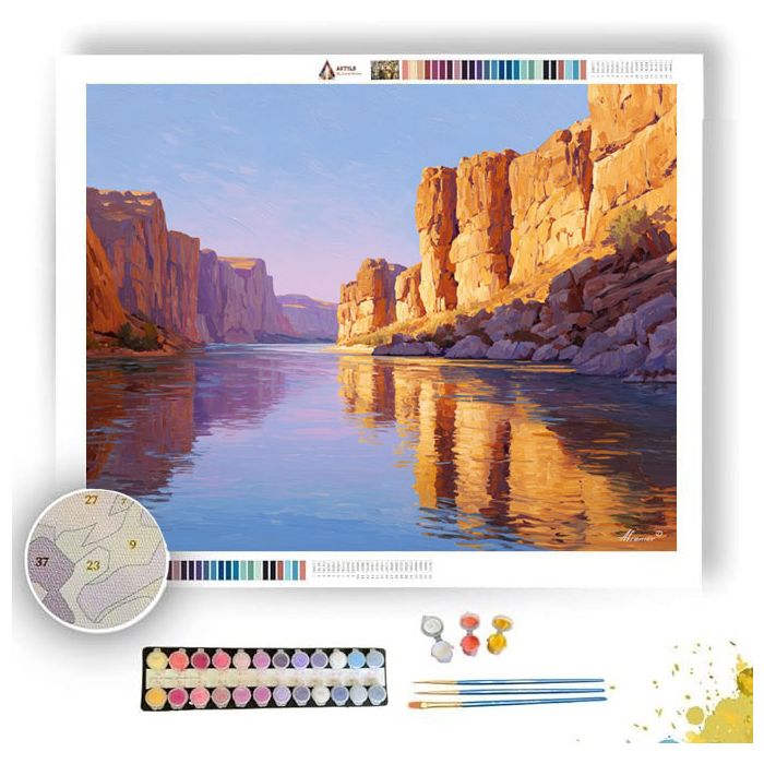 NAMIBIA RIVER GLOW - Paint by Numbers Full Kit