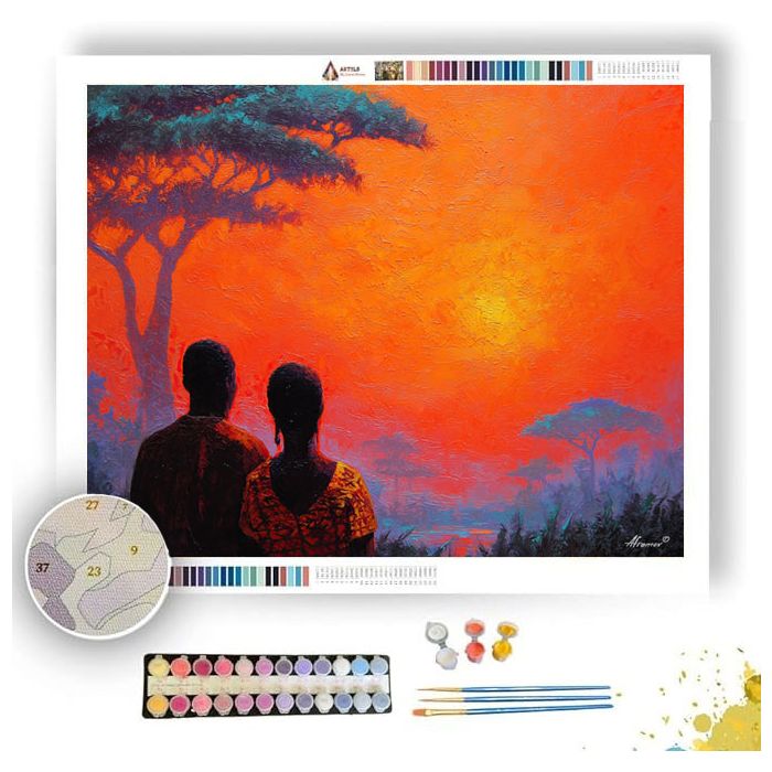 GHANA EVENING SONG - Paint by Numbers Full Kit