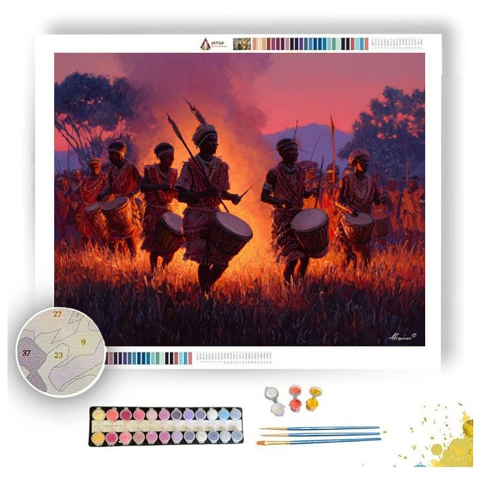 ZULU FIELDS GLOW - Paint by Numbers Full Kit