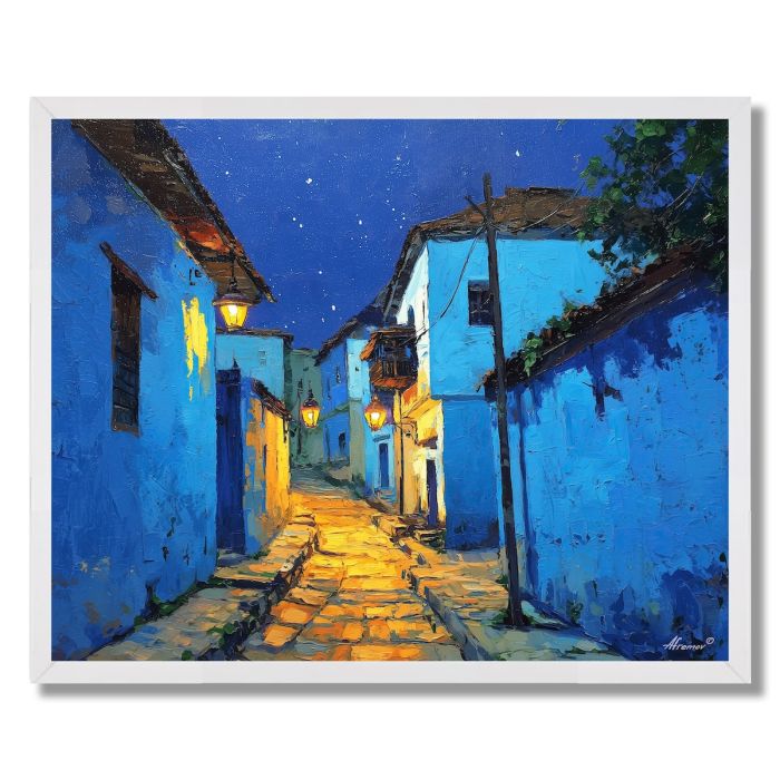 ZANZIBAR NIGHT COLORS - FRAMED