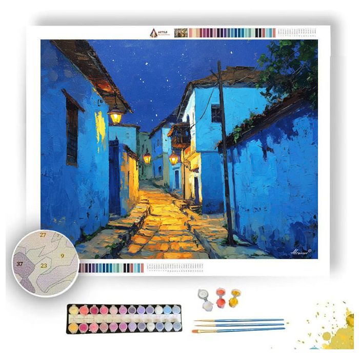 ZANZIBAR NIGHT COLORS - Paint by Numbers Full Kit