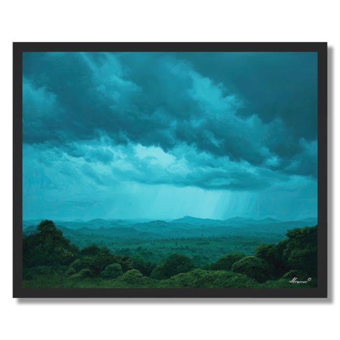 GHANA RAINLIGHT SKY - FRAMED