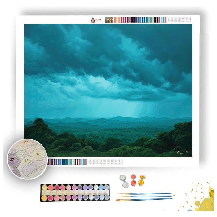 GHANA RAINLIGHT SKY - Paint by Numbers Full Kit