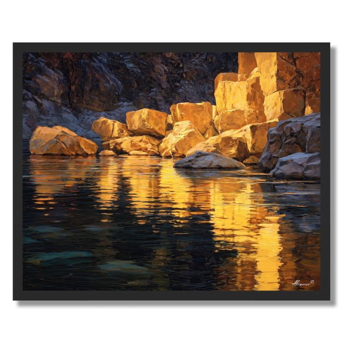 NUBIAN RIVER LIGHT - FRAMED