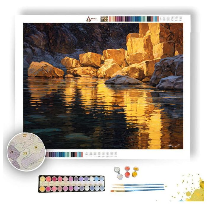 NUBIAN RIVER LIGHT - Paint by Numbers Full Kit