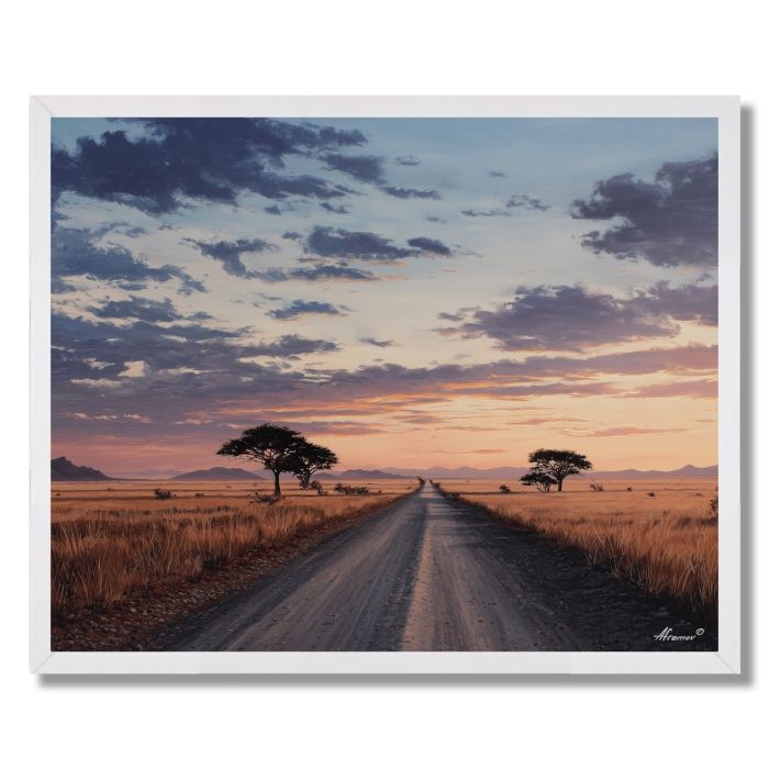 NAMIBIA DUSK ROAD - FRAMED